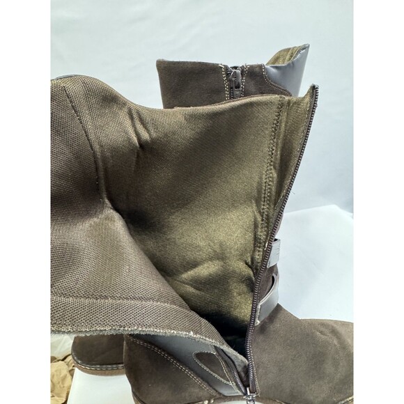 Aquatalia by Marvin K Women Leather Suede Waterproof Boots Brown Size 7 .5 - Picture 9 of 16